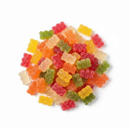Fizzy Gummy Bears Flat-lay